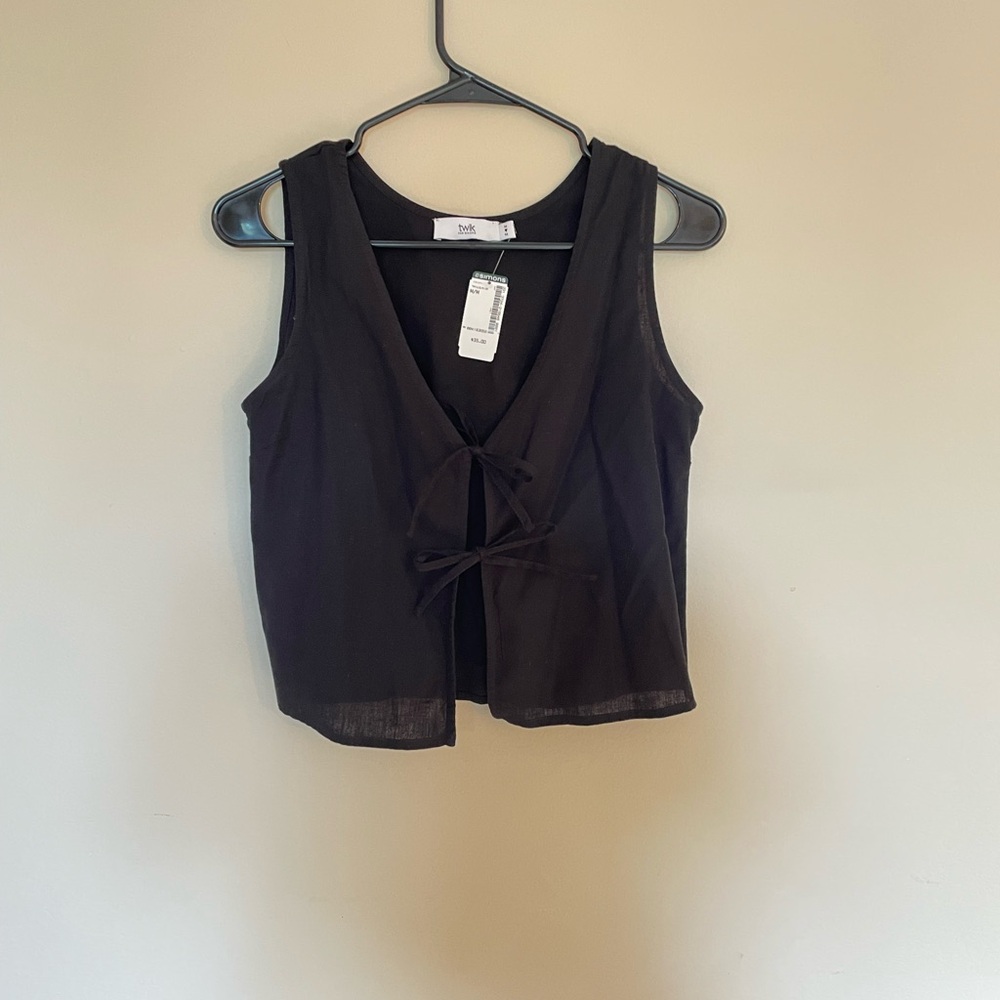 Tie Front Blouse - Size M